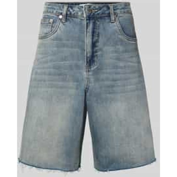 Wide leg jeansshorts in 5-pocket-design
