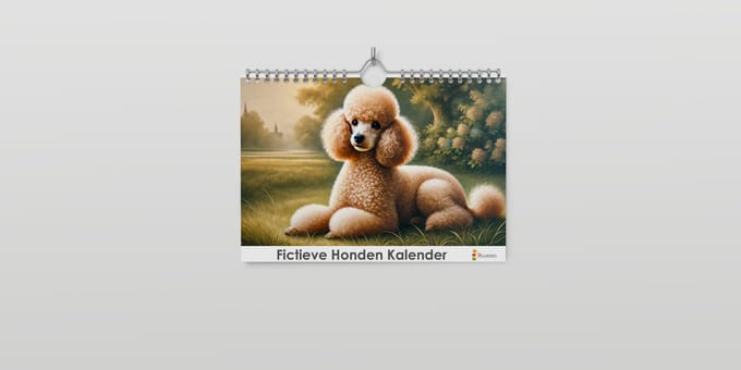 Fictieve Honden verjaardagskalender - 35x24cm