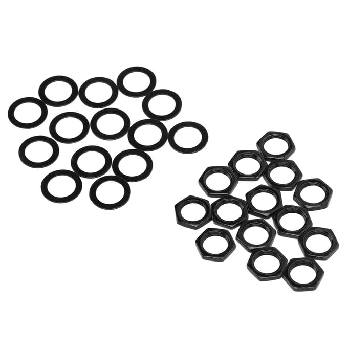 Moer Ring Kit Instrument Socket Connector Bevestigingsmiddelen voor Elektrische Gitaar Bas M9 Binnendraad Goud