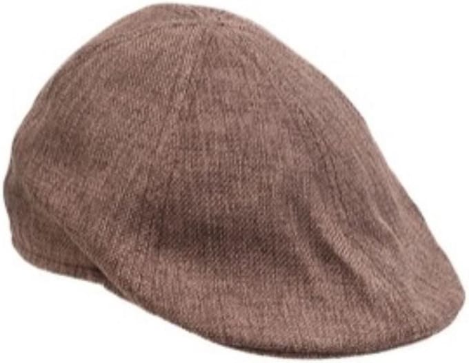 Pet zomer bruin met Linnen Look maat L