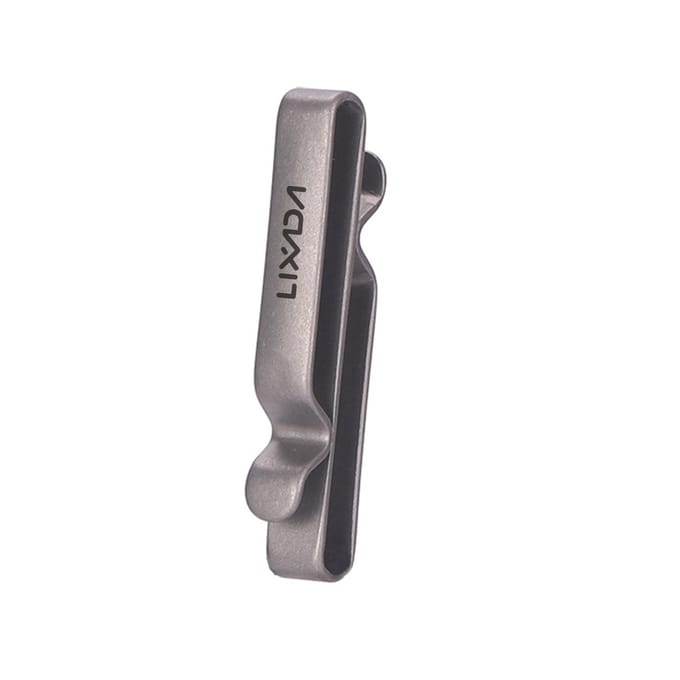 Lixada Titaniumlegering Sleutelhanger Tailleband Sleutelhanger Hangende Gesp Autosleutelringhouder gray