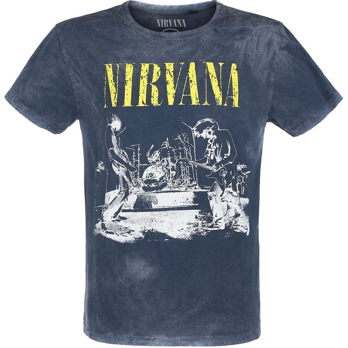 Nirvana T-shirt - Stage - XL - voor Mannen - navy