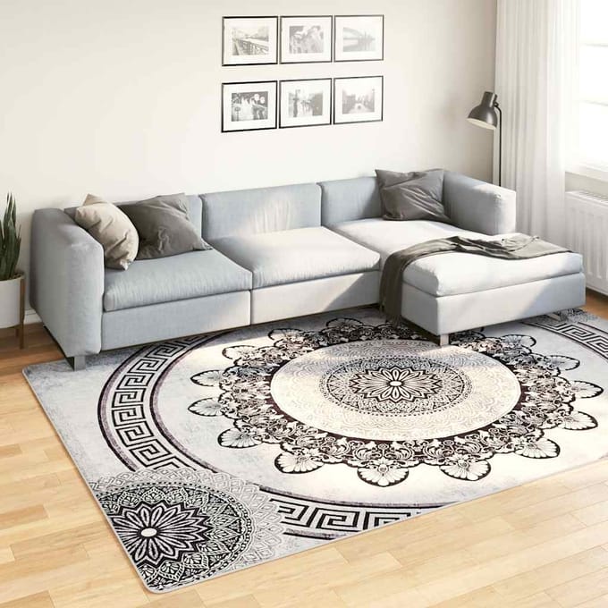 vidaXL - Vloerkleed - wasbaar - 190x300 - cm - meerkleurig