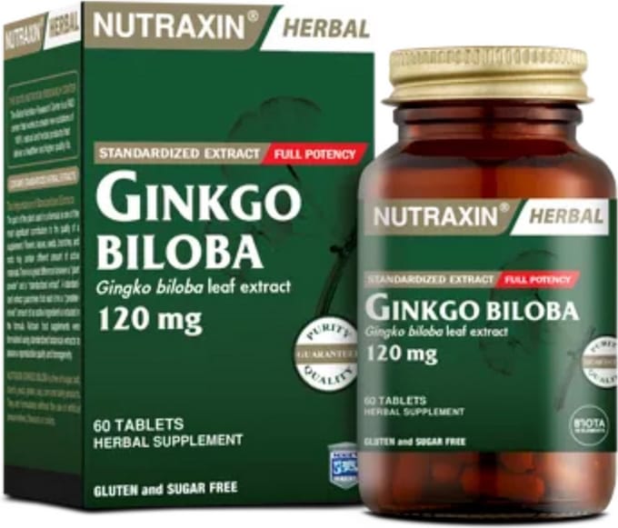 Nutraxin - Ginkgo Biloba - 120 mg - 60 tabletten