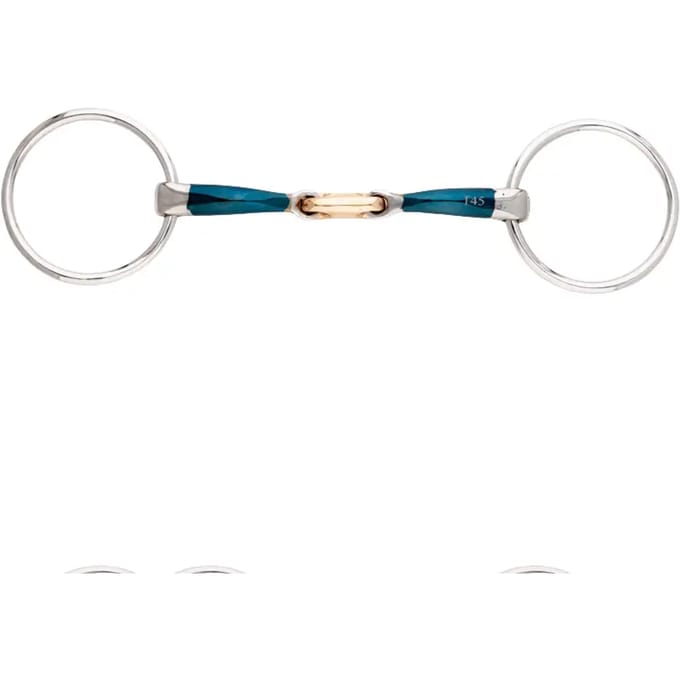 2-rings bit voor paarden met dubbele pauze Kavalkade Bradoon Ergonomic