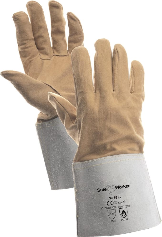SafeWorker SW 30157 HERTENLEER & RUNDSPLIT KAP 01020111 - 12 stuks - Een Kleur - 9