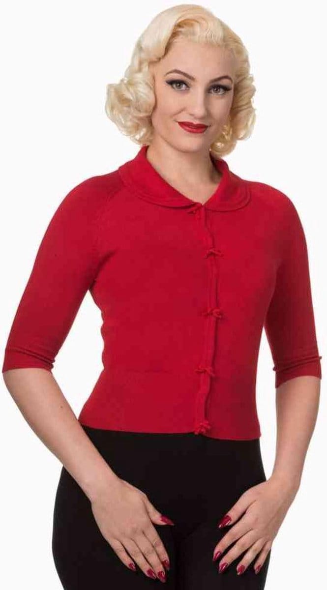 Dancing Days - April Cardigan - S - Rood
