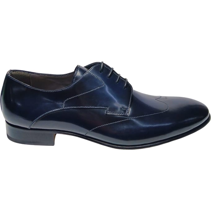 pb10372C9ccrv750 Pollini Man Blauw leer