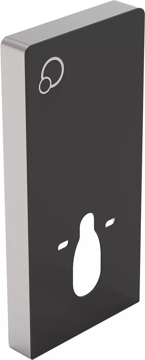 Vente-unique Decoratief voorwandsysteem voor hang-wc - Zwart - SPINOSA