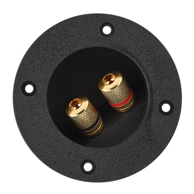 48MM 2 Koperen Bindpaal Terminal Kabelconnector Doos Akoestische Componenten voor HiFi Luidspreker black