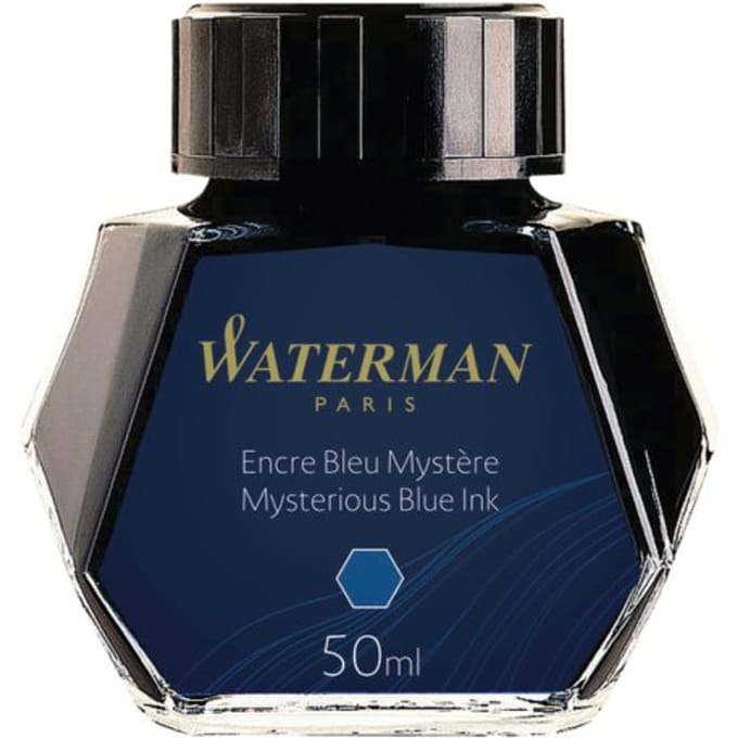 Waterman Fountain Pen Ink | Mysterious Blue | 50ml Bottle