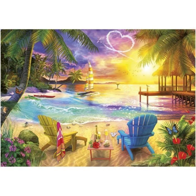 Educa - Liefdesstrand - Puzzel - 1000 stukjes - Legpuzzel