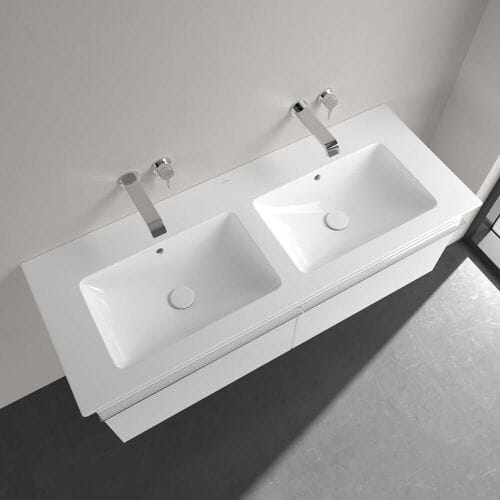 Villeroy & Boch Venticello cabinet double washbasin 130 x 50 cm without tap hole 4111DJ01