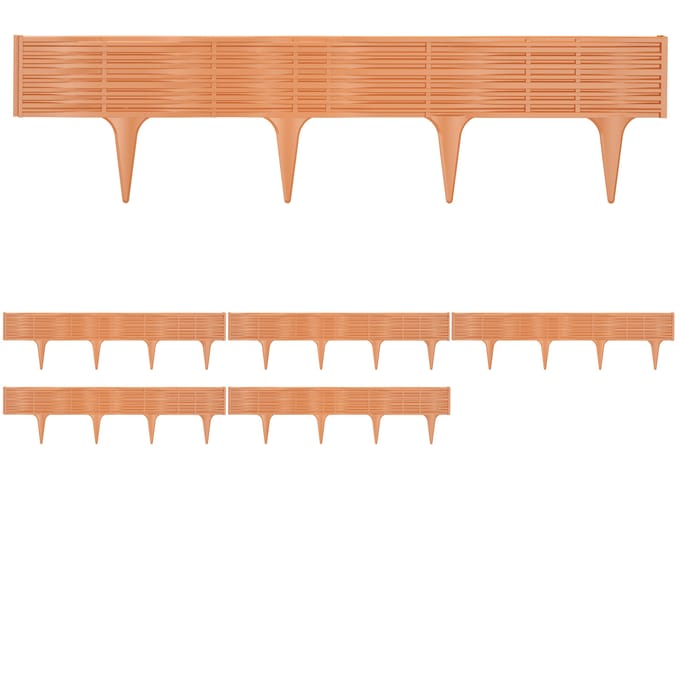 Deuba Borderrand - 11,7m Kunststof Weerbestendig - Terracotta