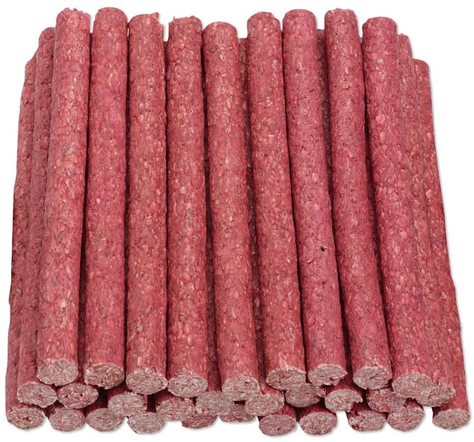 Crunchy Munchy Sticks groot 26 Cm lang 2 cm dik 20 stuks Rood