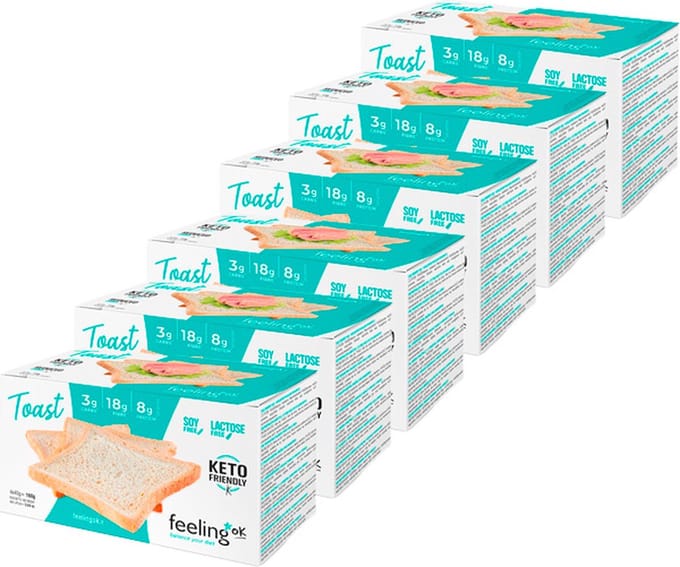 Feeling OK | Toast Naturel Optimize | 6 Stuks | 6 x 160g