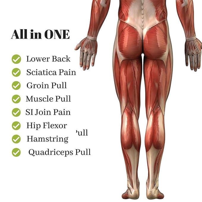 Lies- en Heupbrace Gecomprimeerde Brace voor Heupsciatica Wrap Gecomprimeerde Ondersteuning voor Verrekte Spieren zwart