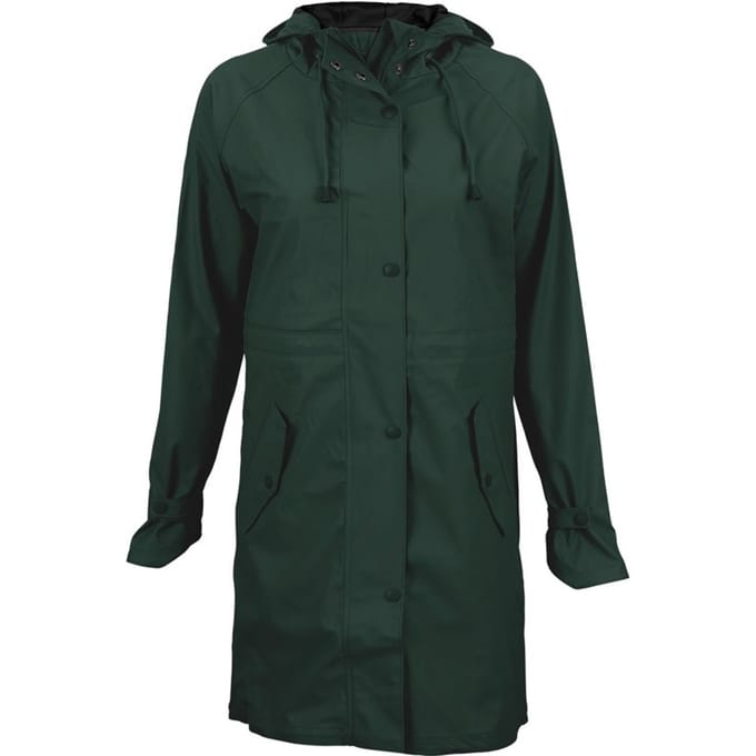 Ralka Regenjas Dames - Mizzle - Donkergroen/Zwart - 36