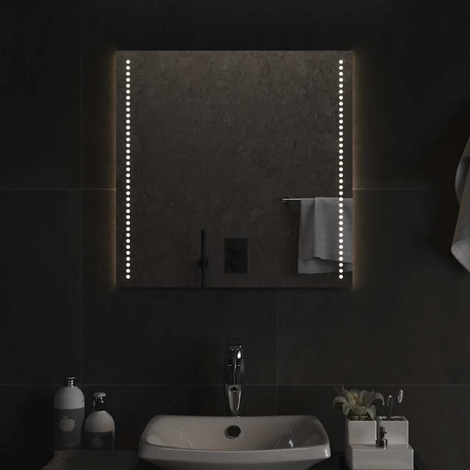 vidaXL - Badkamerspiegel - LED - 60x60 - cm