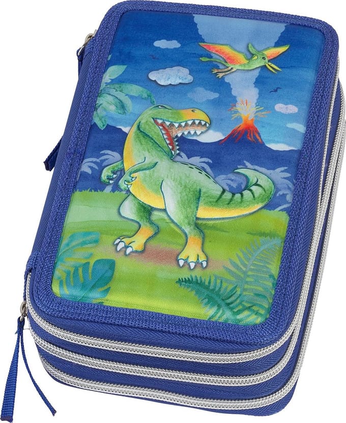 Drievoudig Pennen Etui voor School - Ruim en Complete Etui met Rits