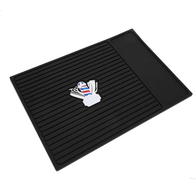 Coussin Antidérapant en Silicone Coiffeur Tondeuse à Cheveux Électrique Outils Accessoire Salon de Coiffure black