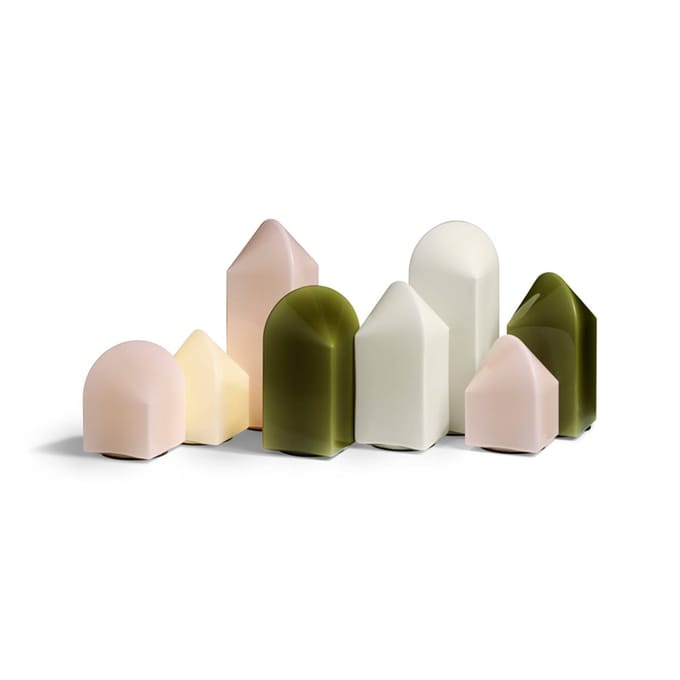HAY Parade LED tafellamp schelp wit hoogte 16 cm