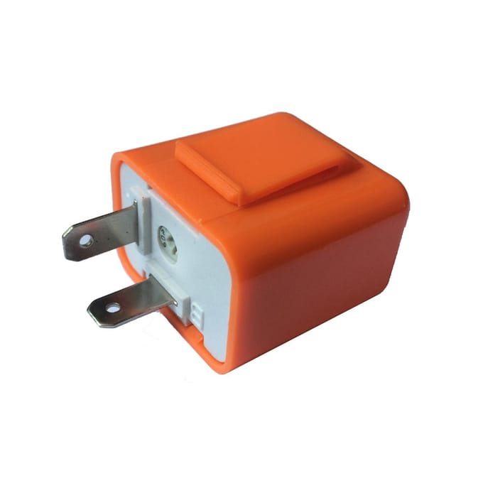12V 2-pins snelheidsverstelbare LED-indicator knipperlicht richtingaanwijzer relais weerstand fix hyper oranje