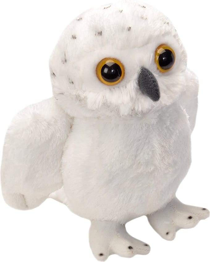 Wild Republic Pluche sneeuwuil knuffel - 18 cm - uil knuffeldier
