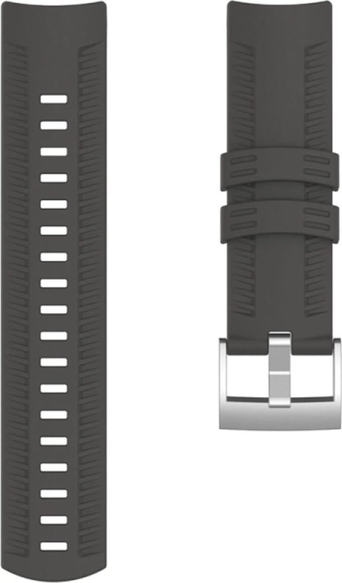 Siliconen bandje - geschikt voor Suunto 9 / 9 Baro - grijs