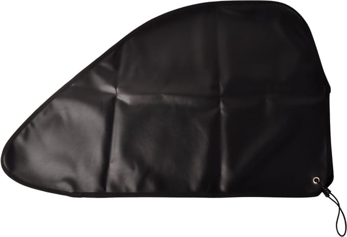 Zwarte disselhoes 87x55 cm - PU materiaal - inclusief elastiek