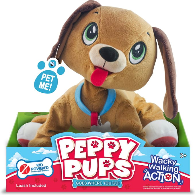 Giochi Preziosi Peppy Pups - Bruine dalmatiër knuffelhond - Vanaf 3 jaar