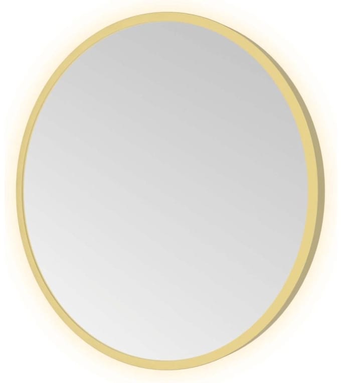 Hotbath &More Mirrors Round LED Badkamerspiegel - Rond - 40 cm - Geborsteld Messing Pvd