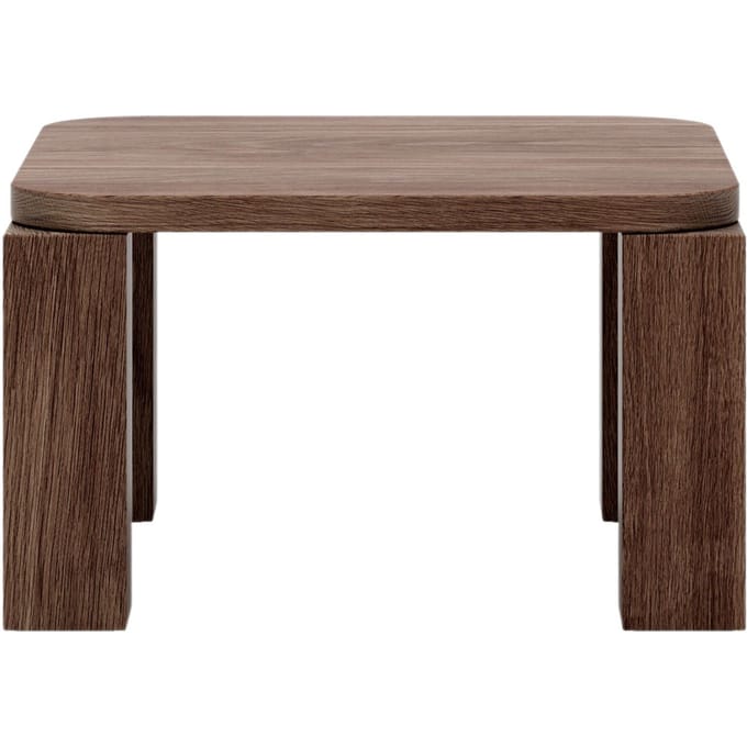 New Works Atlas Coffee Table - gerookt eiken - 60 x 60 cm