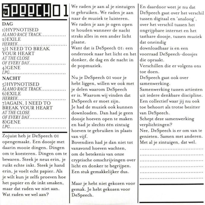 De Speech - Various