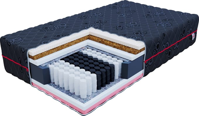 Pocketvering matras BLACK 160 x 200