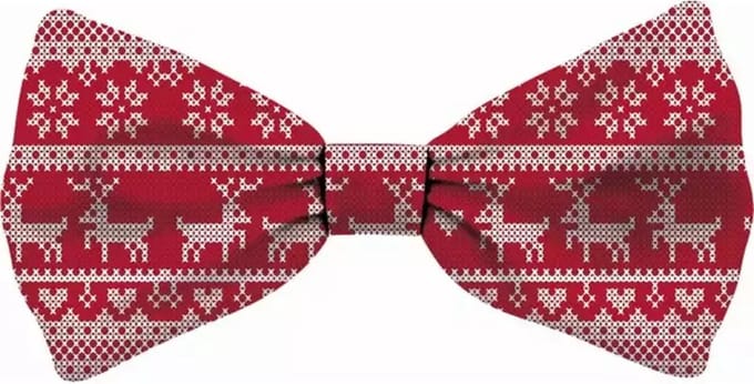 Plenty Gifts Vlinderstrik Hert Rood 16X8CM