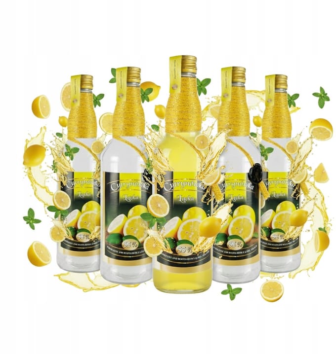 Bimberek Monopol Serie - Decoratieve Fles - Glas - 500ml - Ozdobny Sznurek