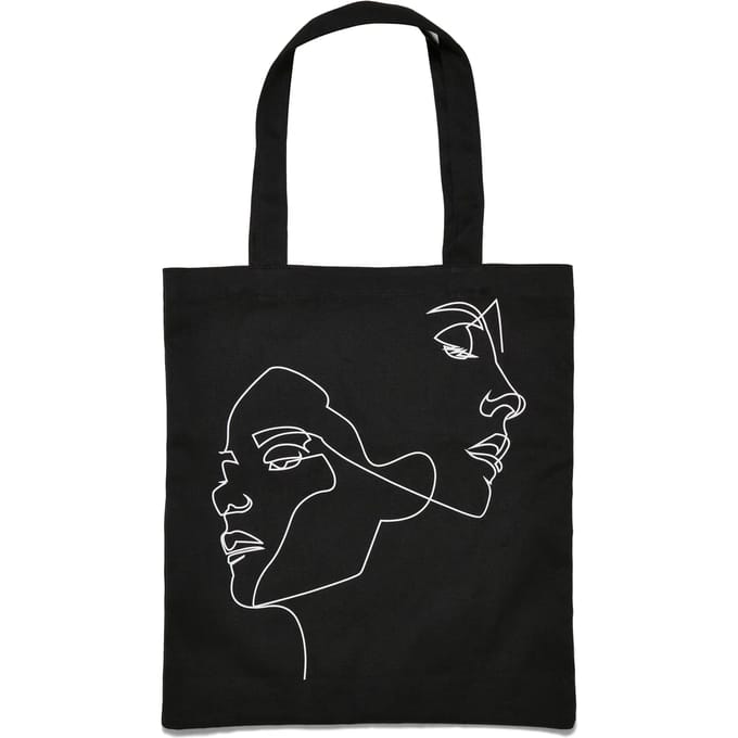 Mister Tee - One Line Canvas Tote bag - Zwart