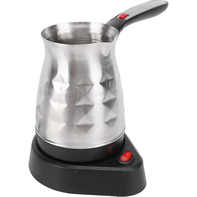 Elektrisch Turks Koffiezetapparaat met Anti-Verbrandingshandvat 500ML Capaciteit 600W Snel Verwarmen Roestvrij CN PLUG white