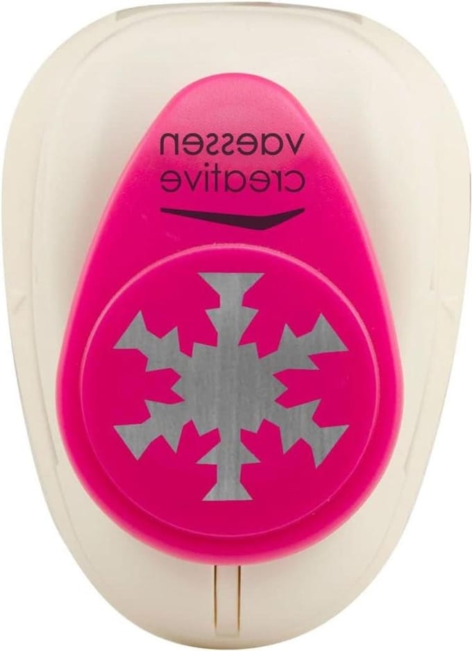 Vaessen Creative Craft Paper Punch, Snowflake, 2.2 x 2.5 cm, Circle Cutter for Crafts and Card Making