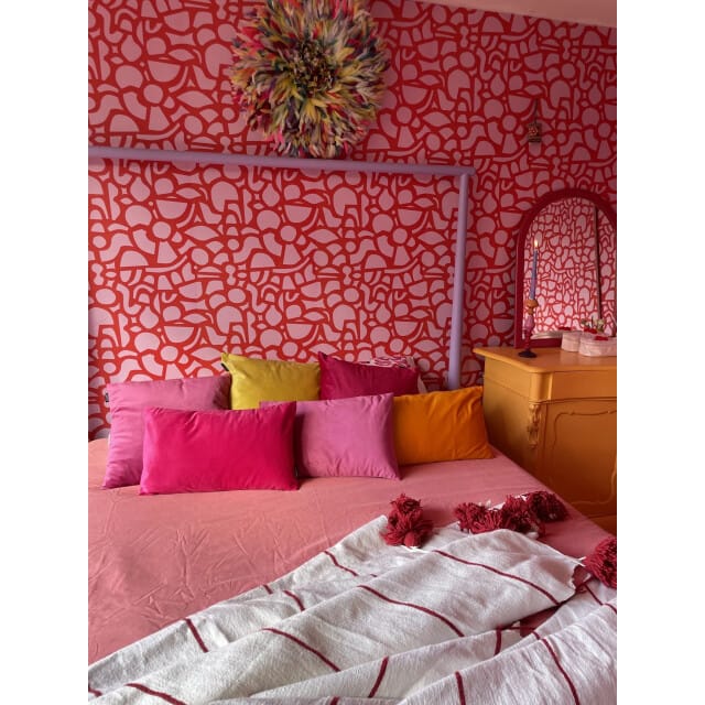 Gek op kussens! Sierkussen velvet fuchsia long | 30 x 50 cm | velvet/polyester