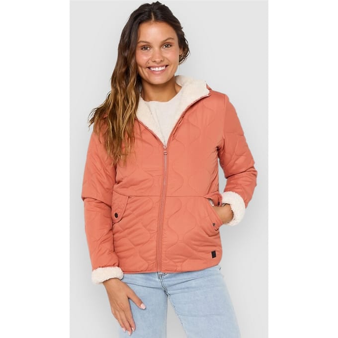 Rip Curl Anoeta Classic Quilted Jas rood