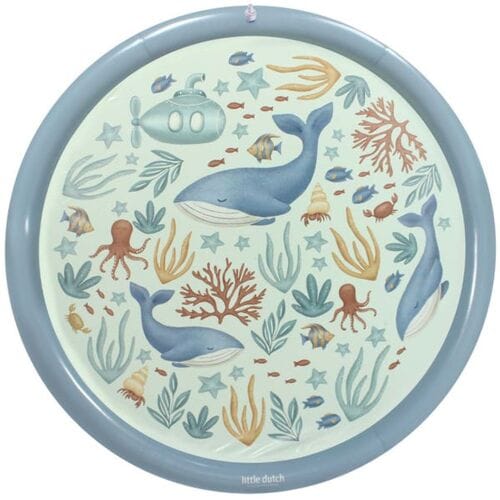 Little Dutch sprinklermat Ocean World 150cm Orange heren