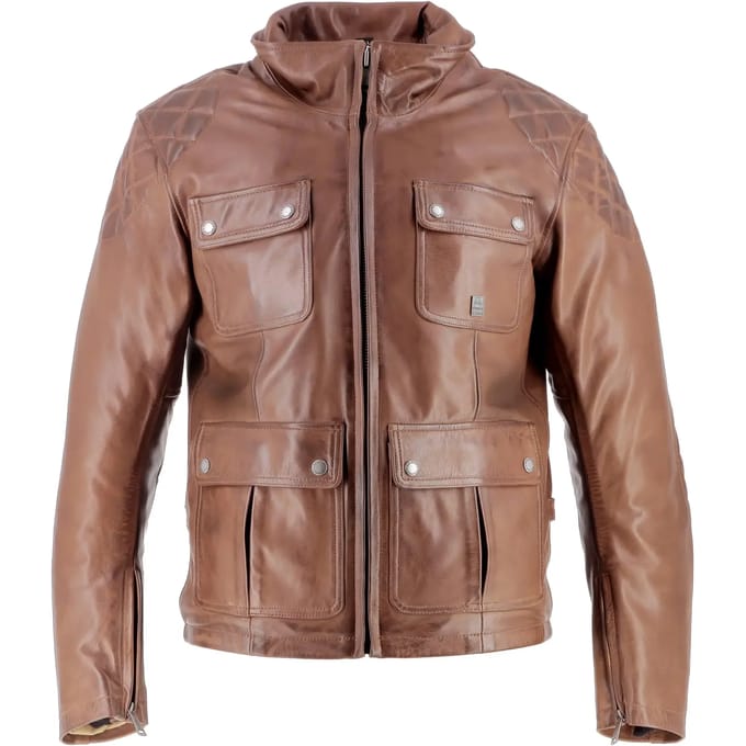 Motor leren jas Helstons Hunt