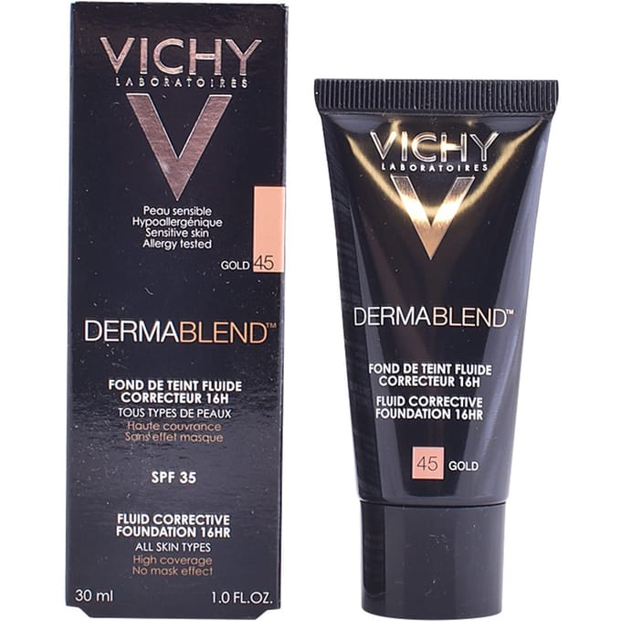 Vichy Dermablend Corrigerende Foundation nr45 30ml voor een vette en onzuivere huid