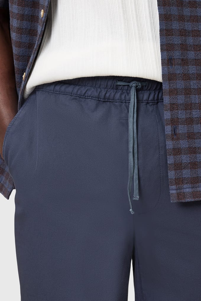 AllSaints Hanbury Trouser Odyssey Blue Maat: S | Chino's Outlet | Heren | Blauw