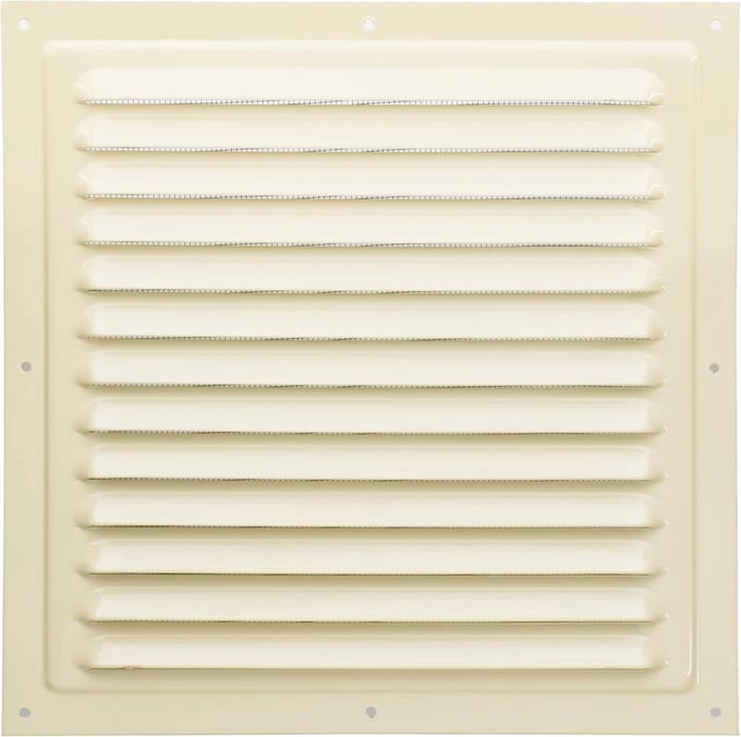 Metalen Ventilatierooster 25 x 25 cm - Beige