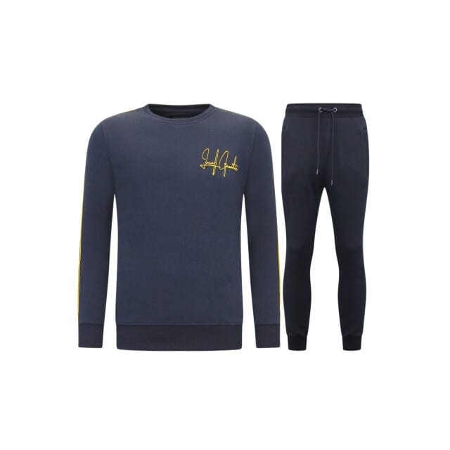 Exclusieve Joggingpak Mannen - Greek Ribbon - Blauw