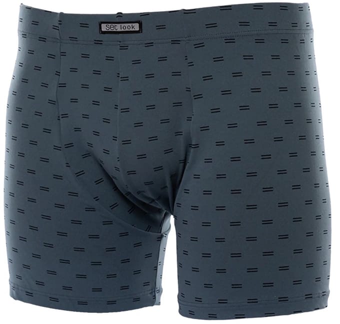 Set heren boxershort microvezel - maat L - Metal - petrol