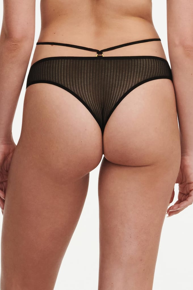 Chantelle Co Bo. Tanga Std Std W. Black/yellow Größe: 38 | Unterhosen Outlet | Damen | Schwarz